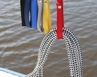 Best Boat Accessory Gift, Boat Straps For Holdine Rope, Towels, Life Jackets.  Keep Boat Clutter Free