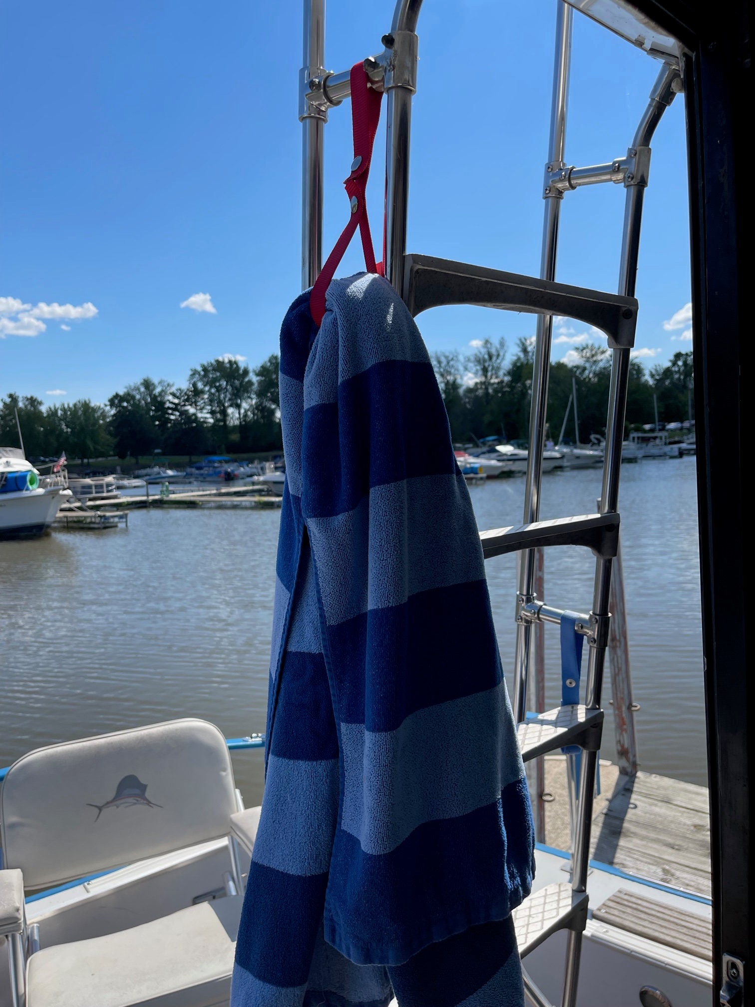 Lake Life River Life Straps for Holding Beach Towel Keeping Boat