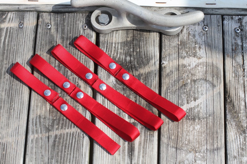 Set of 4 Boat Railing Straps for Holding Dock Line Rope on Etsy