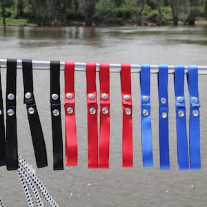 Set of 4 Boat Railing Straps for Holding Dock Line Rope on Boat