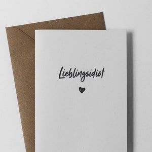 Valentinstag für Männer Geschenke, Valentinstag Karte Lieblingsidiot