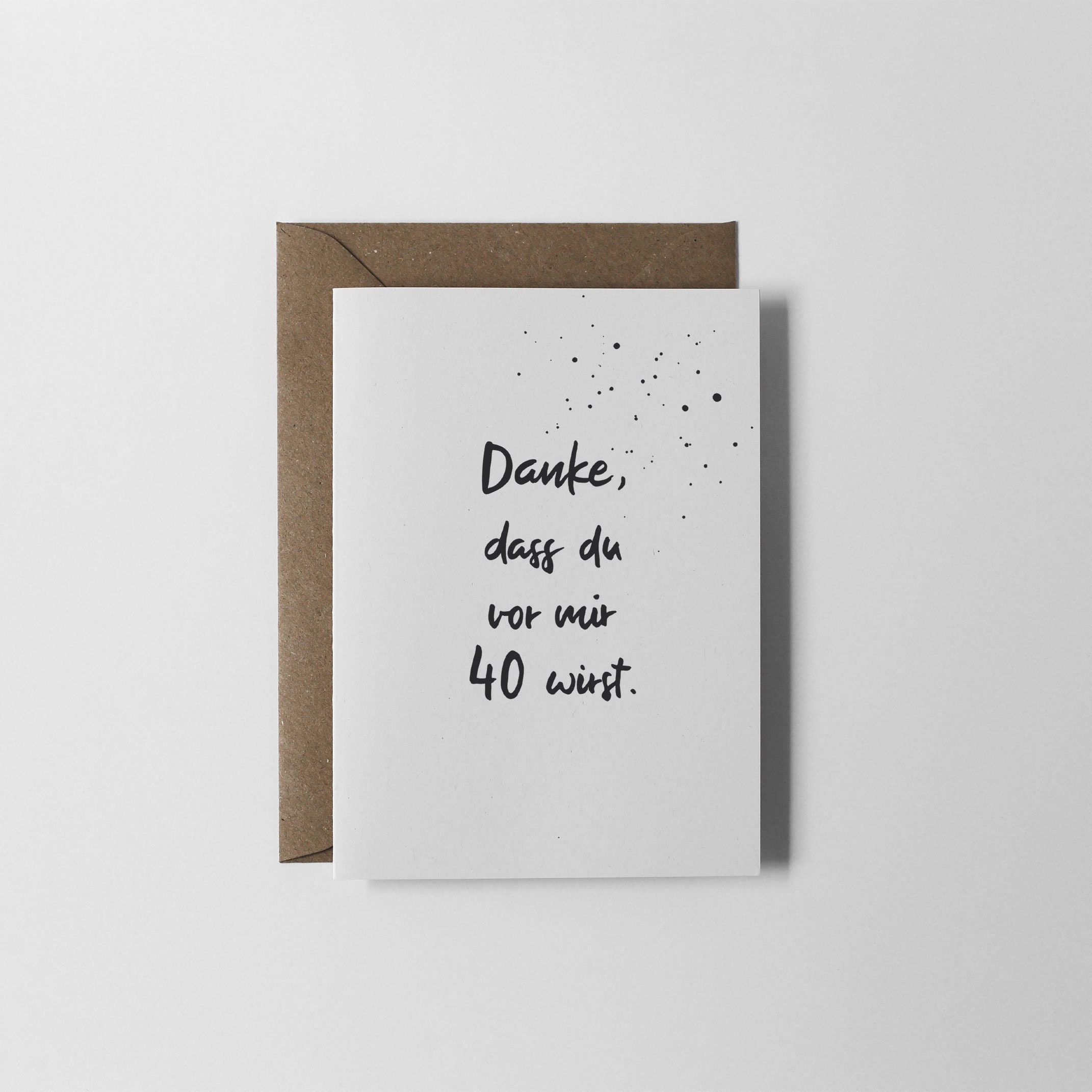 Geburtstagskarte zum 40. Geburtstag, Danke, dass du vor mir/uns 40 wirst -  Etsy Österreich, image size:2142x2142