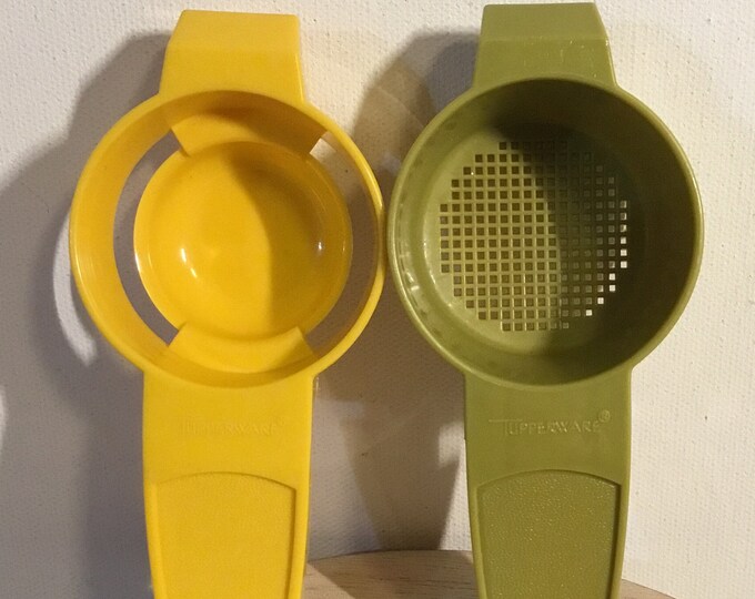 Vintage Tupperware Egg Yolk Separator & Mini Sifter Strainer Etsy