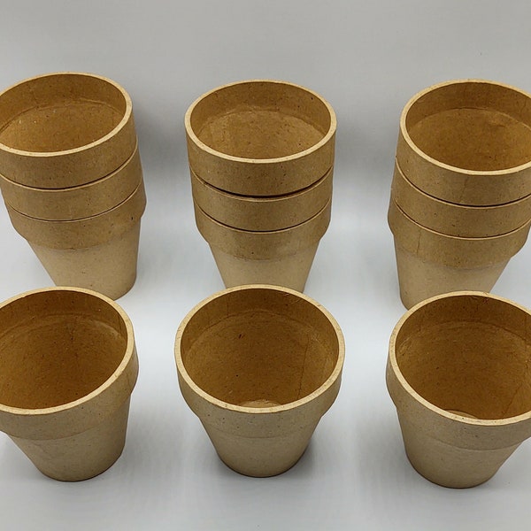 Paper Mache Clay Pots