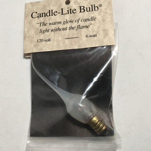 Vintage  Silicone Candle Lite,  Candle Bulb -Electric Candle Base