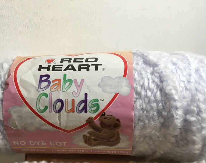 Red Heart Baby Clouds Yarn Color Lavender, 100 Acrylic Yarn