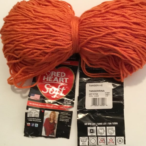 Red Heart Soft 100% Acrylic Yarn.  Knit, Crochet