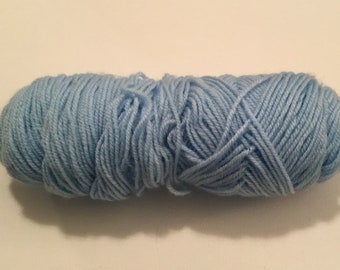 Destash - Baby Blue 100% Acrylic Yarn.  Knit, Crochet