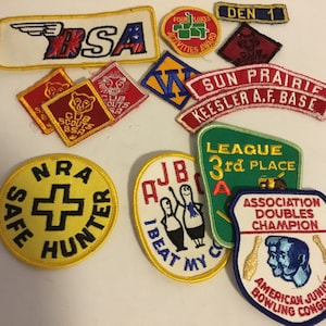 Vintage Bowling, Boy Scouts & NRA Patches