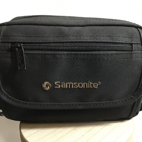 Vintage Samsonite Camera Bag /Travel Bag. Shoulder Strap & Belt Loop- Padded Black