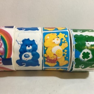 Vintage Glücksbären-Aufkleber. Amerikanische Grußkarten Originale Pflegebär-Aufkleber Good Luck Bear Funshine Bear Grumpy Bear Cheer Bear Stickers