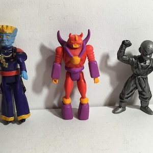 Vintage Voltron Robeast Mutilator, Voltron King Zarkon, Burger King Kids Meal Dragon Ball Z Silver Krillin Action Figures.