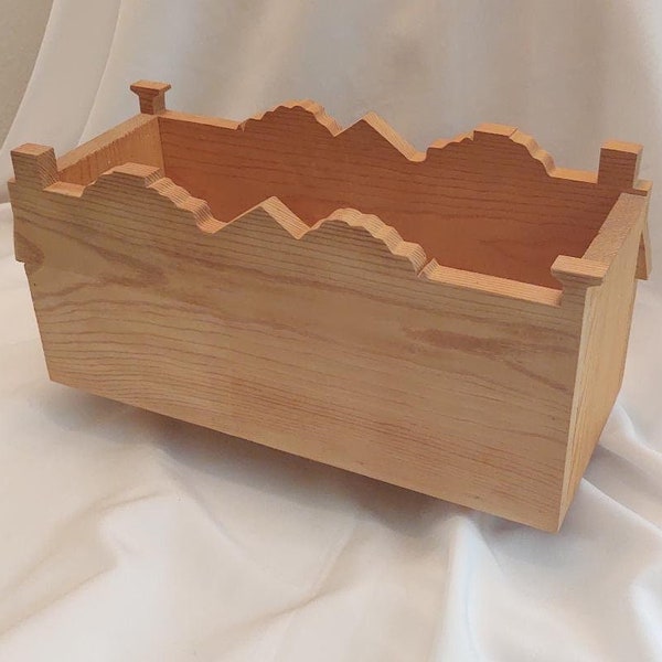 Unfinished Wood Planter Box Etsy