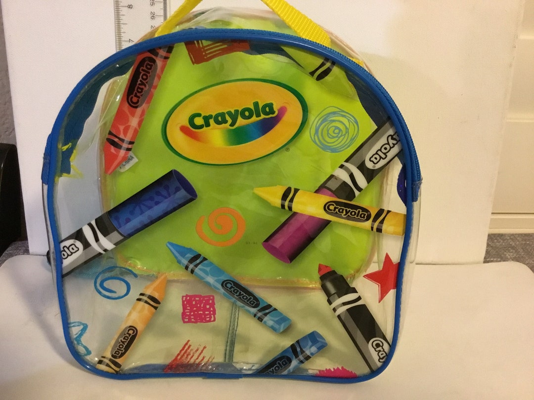 Crayola Art Buddy Clear Back Pack for lil Artist Etsy