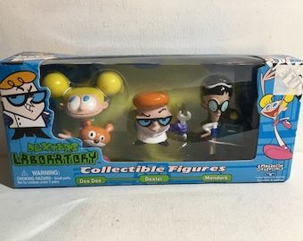 Vintage Dexters Laboratory Collectible Figurines. Cartoon Network