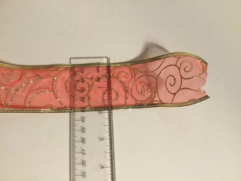 Red Sheer & Gold Glittered 2