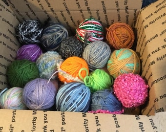 Yarn Lot Destash Mixed Lot of Acrylic Yarns. Yarns Scraps, Junk Journaling, Granny Squares, Weaving, Yarn Leftovers. Yarn Variety Destash.