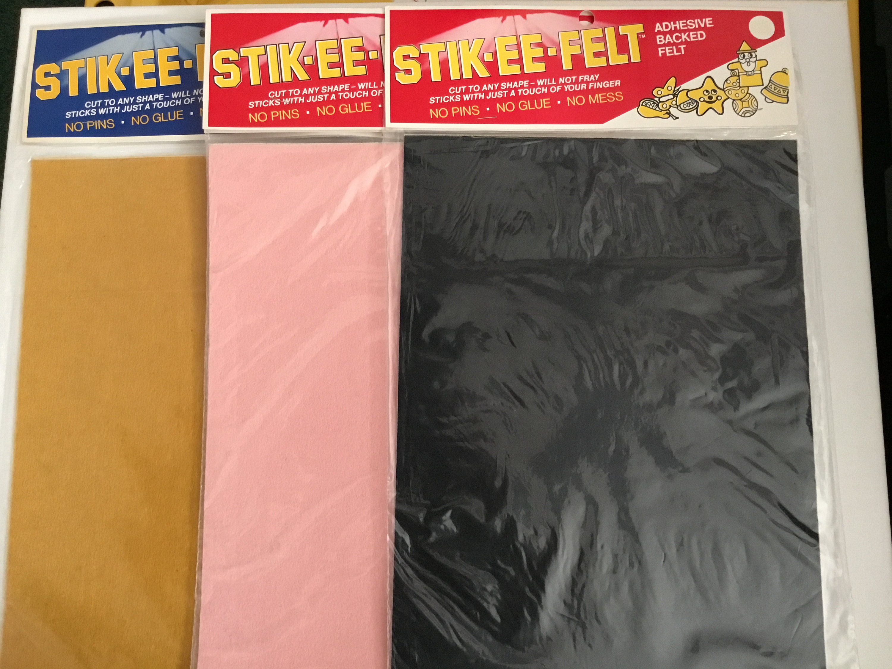 Black Adhesive Felt Sheets