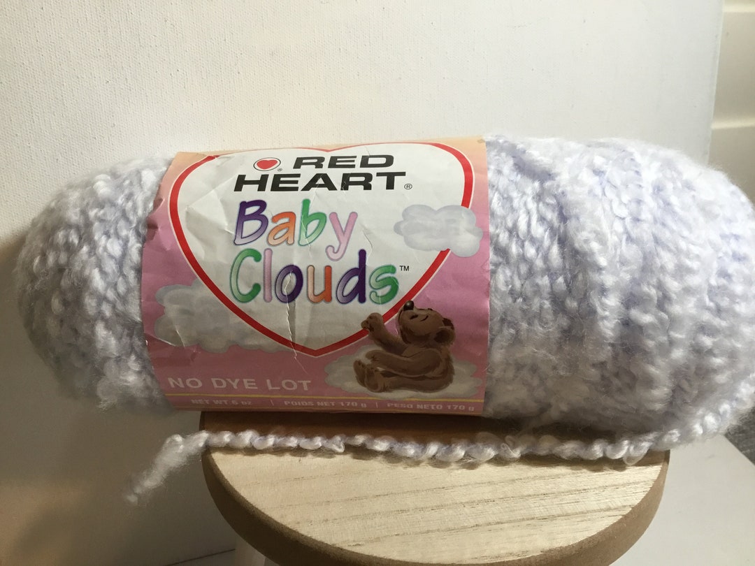Red Heart Baby Clouds Yarn Color Lavender 100 Acrylic Yarn Etsy