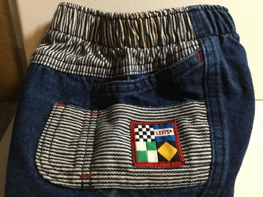 Vintage Little Levi's Denim Racing Jeans. RARE Levi's W