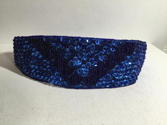 Vintage 70s Speyer Milor Ltd Handmade Chinese Glass Beaded Silk Cummerbund Belt Milor | Accessories | Vintage 7s Speyer Milor Ltd Handmade  main image 3