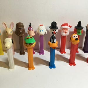 Vintage Pez Dispensers. Pez &quot;The Candy With Character Dispensers&quot;. Vintage 1980-1990 Pez Dispensers SEE First 2 Photos Sold Separately