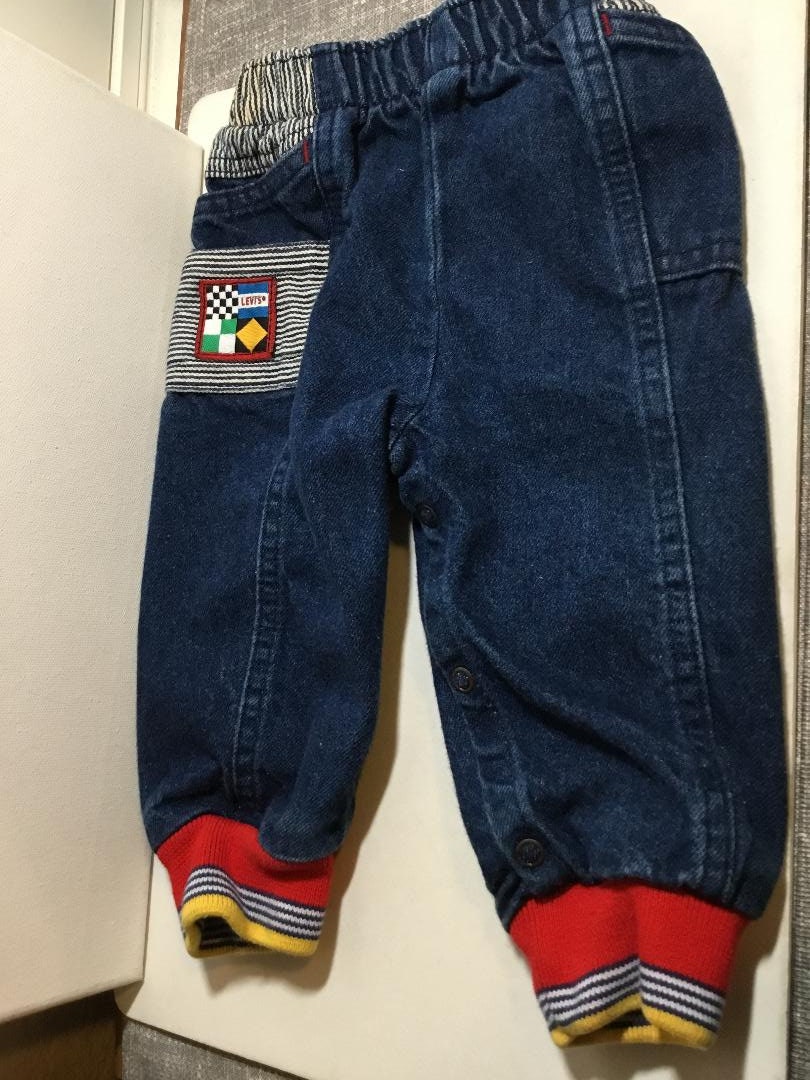 Vintage Little Levi's Denim Racing Jeans. RARE Levi's W