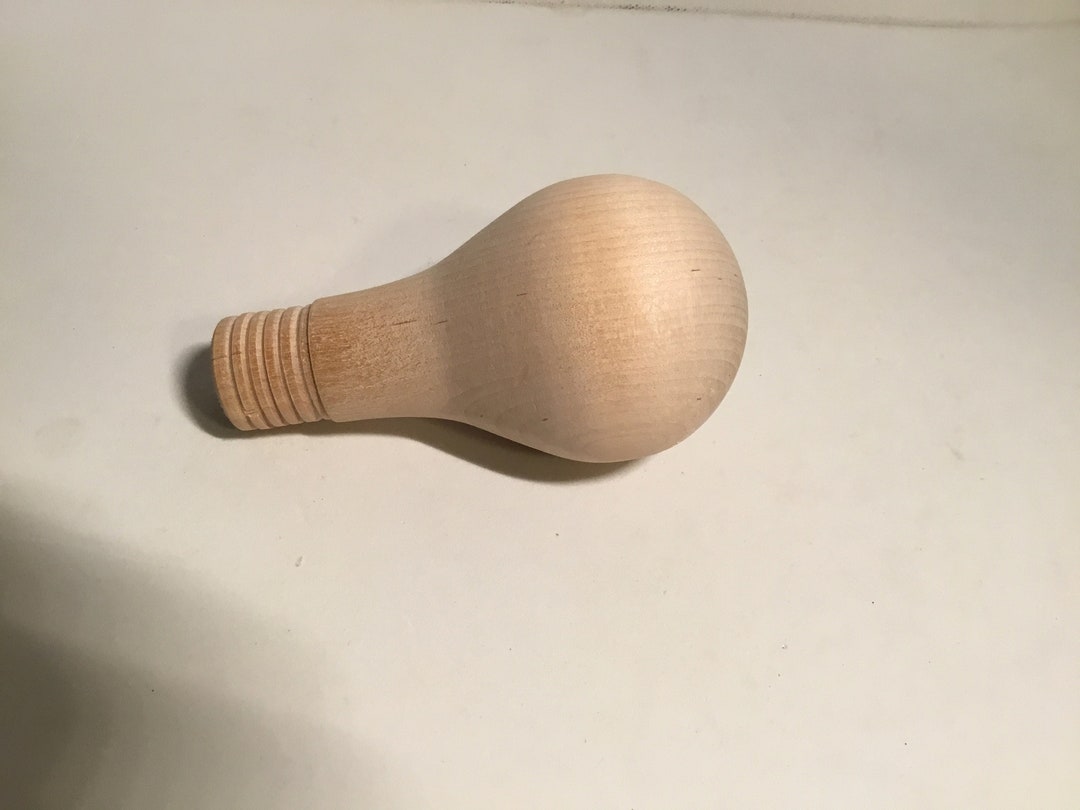 Unfinished Wood Lightbulbs Tole & Decorative Painting Vintage Etsy