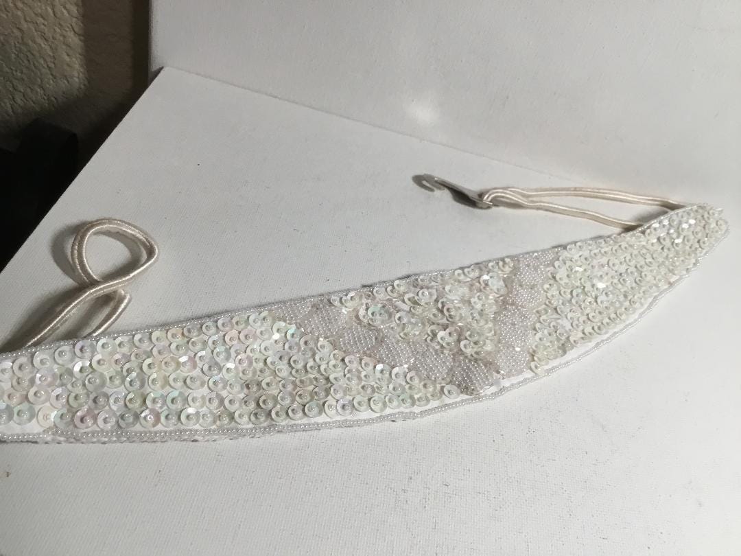 Vintage Speyer Milor Ltd. Beaded Belts, Cummerbund Beaded  display picture 2