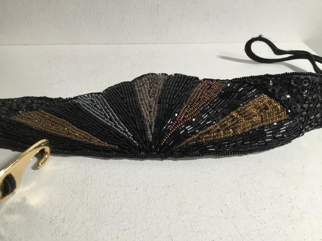 Vintage Speyer Milor Ltd. Beaded Belts, Cummerbund Beaded  display picture 1