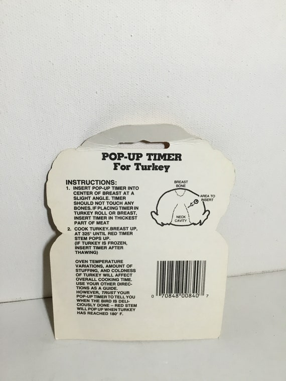 Vintage Pop up Timer for Turkeys 