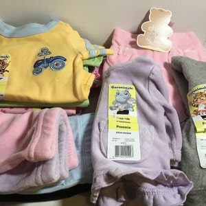 Garanimals Frühchen Babykleidung, Vintage Carter's Preemie Babykleidung, Neue Babykleidung, Onesies, Hose, Hoodie, Preemie, Neugeborene oder Puppe