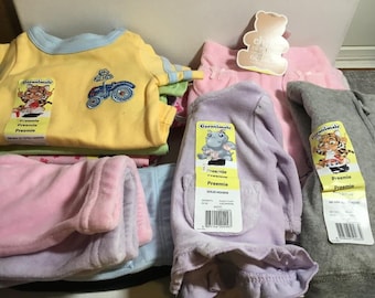 Garanimals Preemie Baby Clothes, Vintage Carter's Preemie Baby Clothes, New Baby Clothes, Onesies, pants, hoodie,  Preemie, Newborn or doll