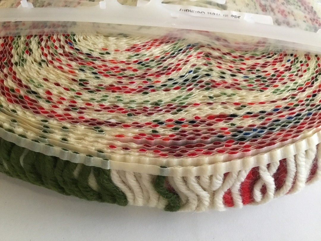 Vintage Latch Hook Rug Ladder of Yarn. Wool Yarn German Etsy