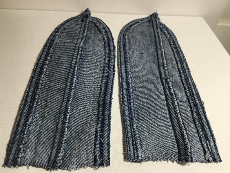 Upcycle Definity Inserts Denim Jeans Leg Inserts. VINTAGE Acid Washed Traffic Denim Jeans ...