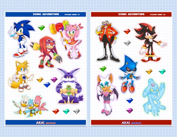 Sonic Metal Sonic 3- 6 Vinyl Decal Stickers