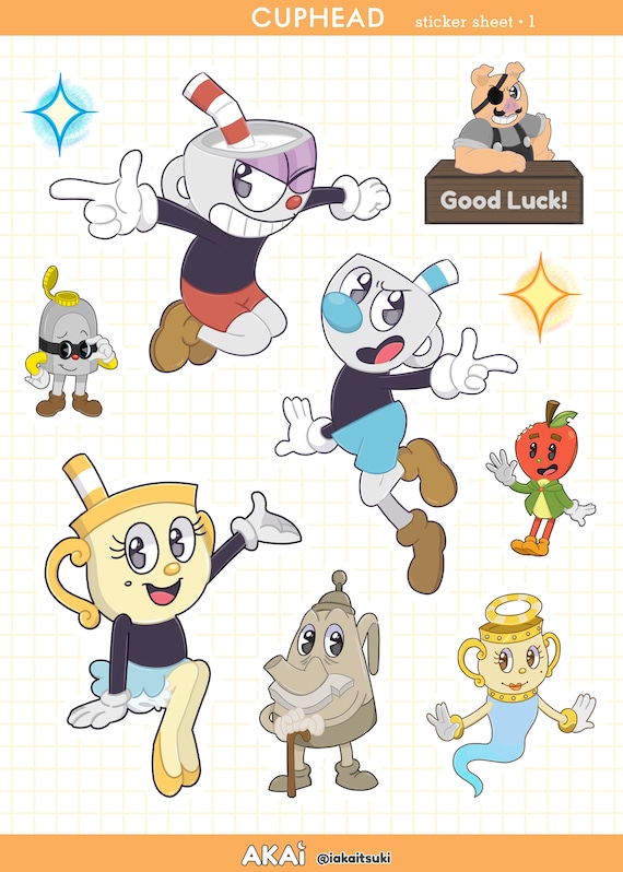 ms chalice - Cuphead And Mugman - Sticker