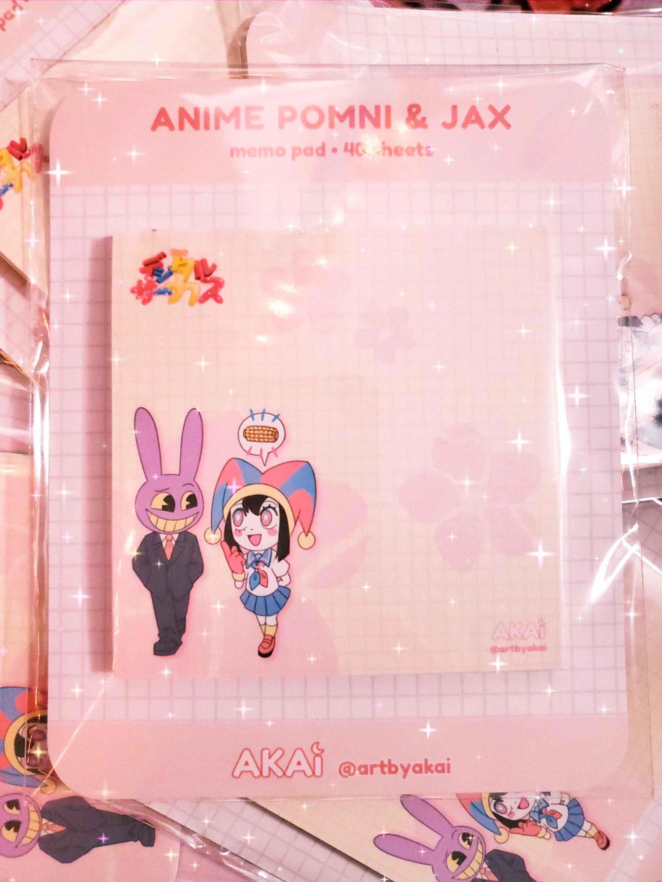 Digital Circus Anime Memo Pad Set | Notepads | Kawaii Cute Stationery ...