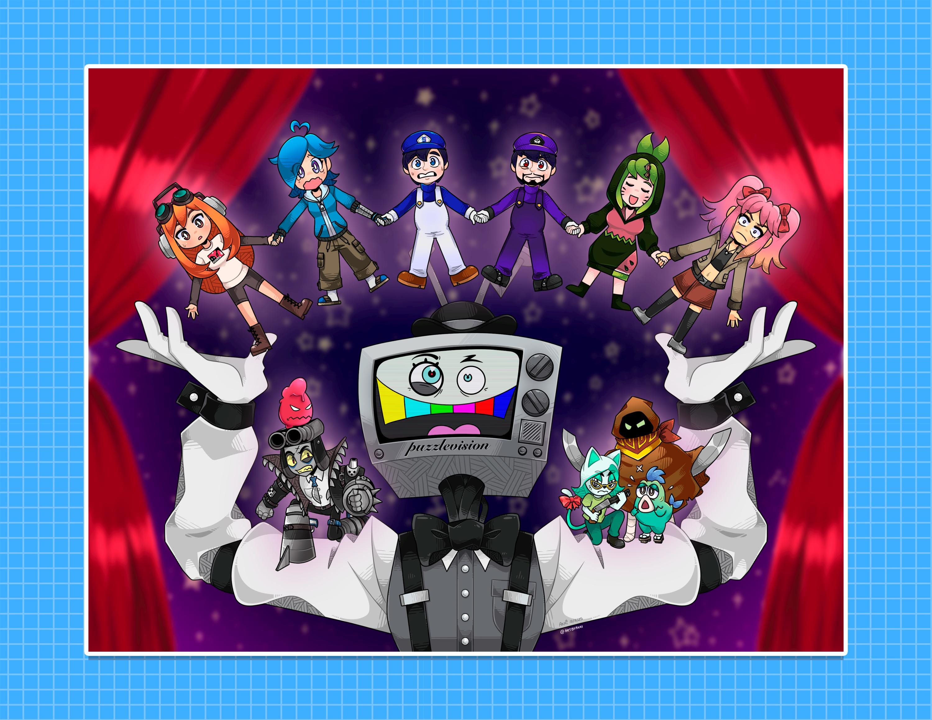 Puzzlevision Art Print Set | Art Prints | A5 Print | SMG4 - Etsy