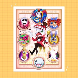 Digital Circus Art Print | Art Prints | A5 Print | The Amazing Digital Circus