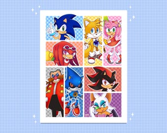 Sonic Adventure Art Print | Art Prints | A5 Print | Sonic the Hedgehog