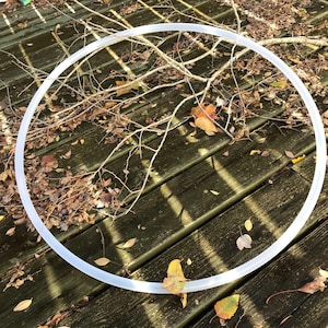 Natural clear polypro hula hoop, Health and Wellness, Mental Health, Valentine Day Gift, Gifts for her, Gifts for him