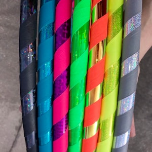 Beginner 3/4&quot; HDPE Taped Hula Hoop, Christmas Gift, gifts for her, gifts for kids, party activity, wellness, mental health, fitness