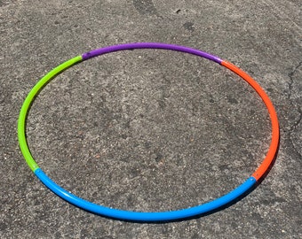 Nuclear Rainbow 4 piece 5/8” Polypro Sectional Travel Hula Hoop