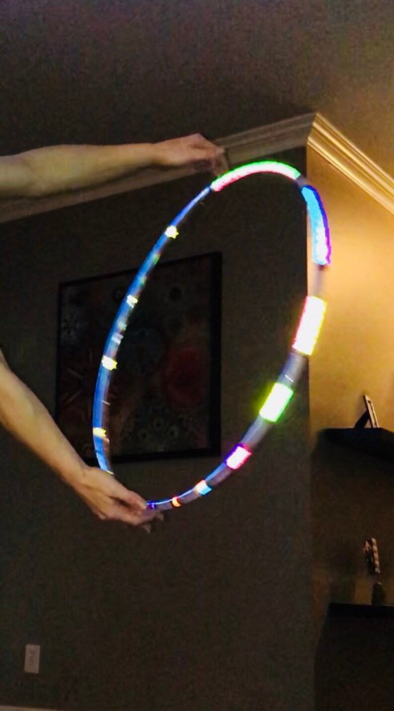 Rainbow Galaxy Reflective Hula Hoop afbeelding 5