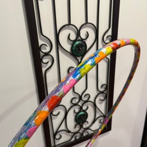 California Flower Fields Inspired Painted 3/4” Polypro  Hula Hoop
