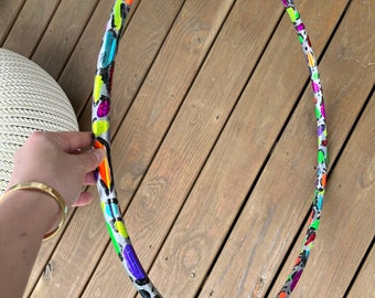 26” 3/4 Polypro Leopard Rainbow Painted Hula Hoop