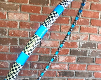 Houndstooth Snowflakes Partial Reflective Taped Hula Hoop