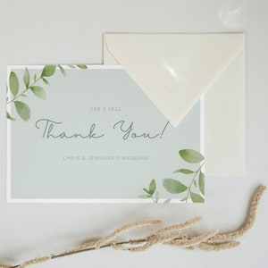 Thank You Card Wedding, Wedding Thank You Card , Thank You Wedding Cards, Personalized Thank You Cards, Thank you