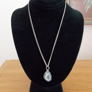 Vintage Mini Geode Pendant Necklace